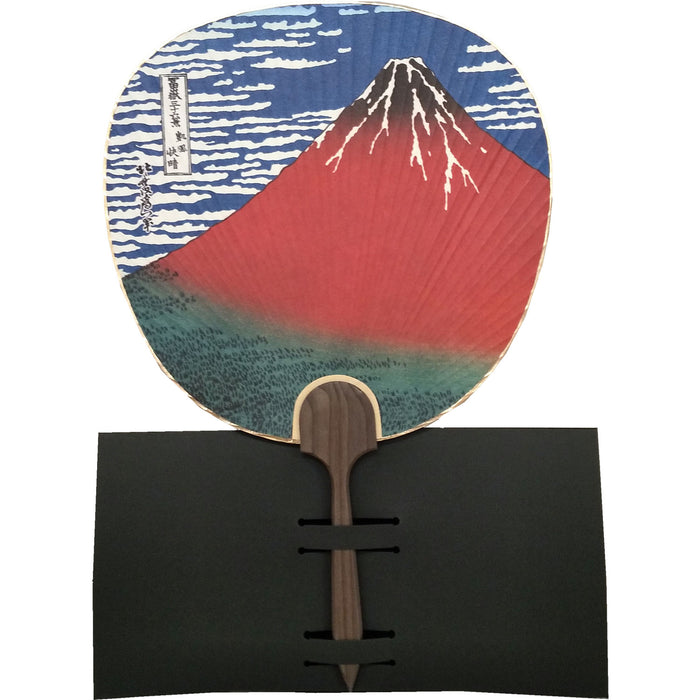Hokusai Roter Fuji Tsu Uchiwa
