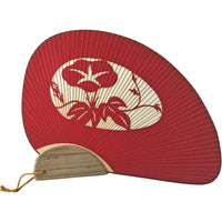 Chidori-förmige gravierte Morgenlatte (rot) Miyako Uchiwa Nr.245