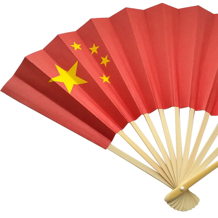 国旗扇子　中国　CHINA