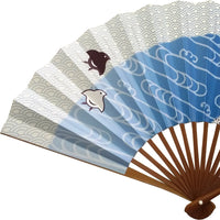 Edo Senko No.29 Double-sided Pattern Nami Chidori Blue Sea Wave