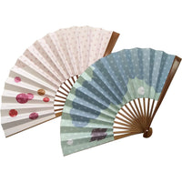 Edo fan set No.30, Asanoha, Ball, light red, in paper box