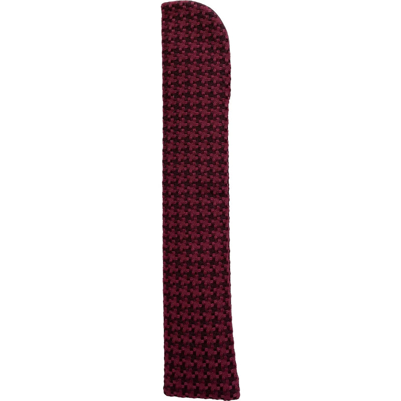 Fan Bag, dobby lattice, Bordeaux, 7" length