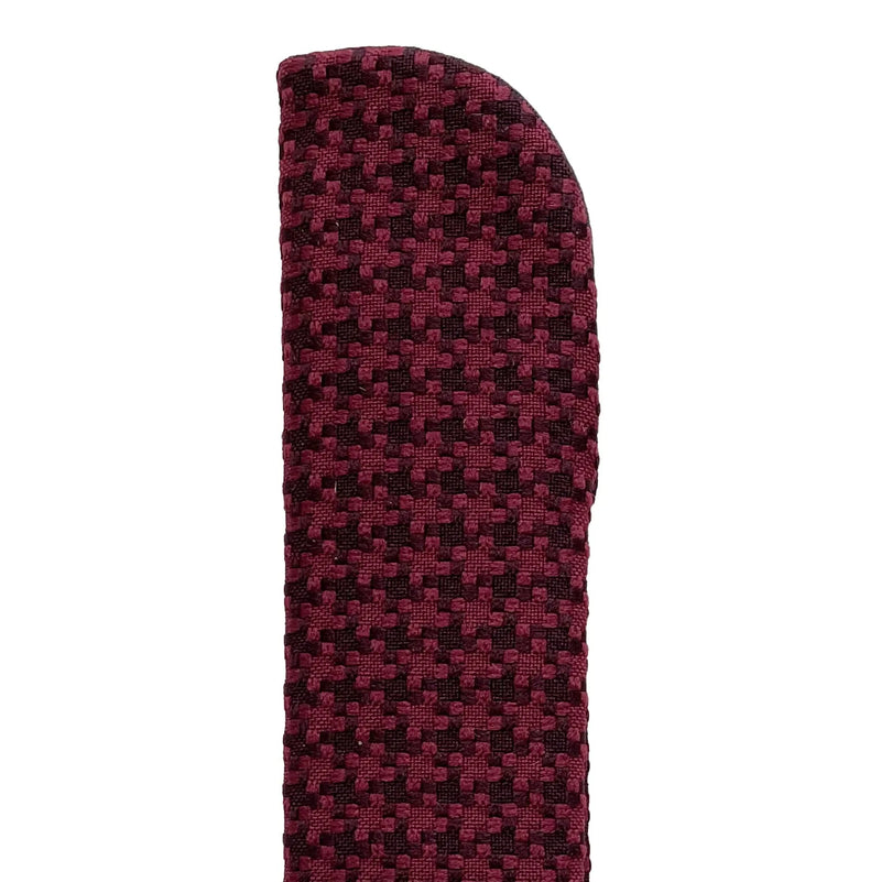 Fan Bag, dobby lattice, Bordeaux, 7" length