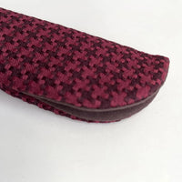 Fan Bag, dobby lattice, Bordeaux, 7" length