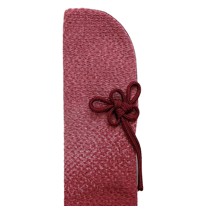 Sensu Bukuro (folding fan pouch) Plain Bokashi, Red, for 6.5 cm