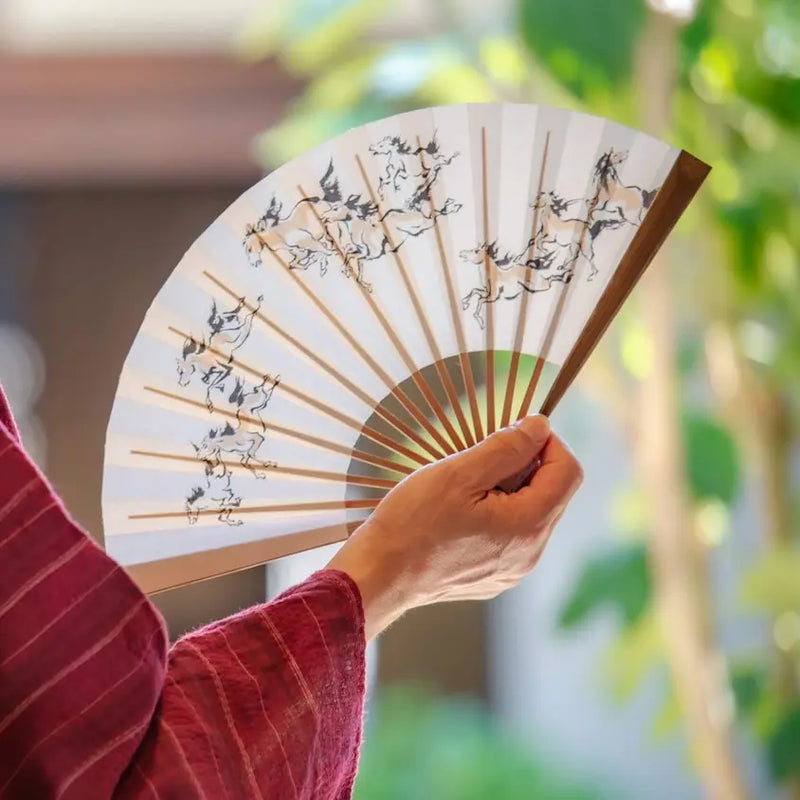 Edo folding fan No.15 "Bakku go (It will go well)