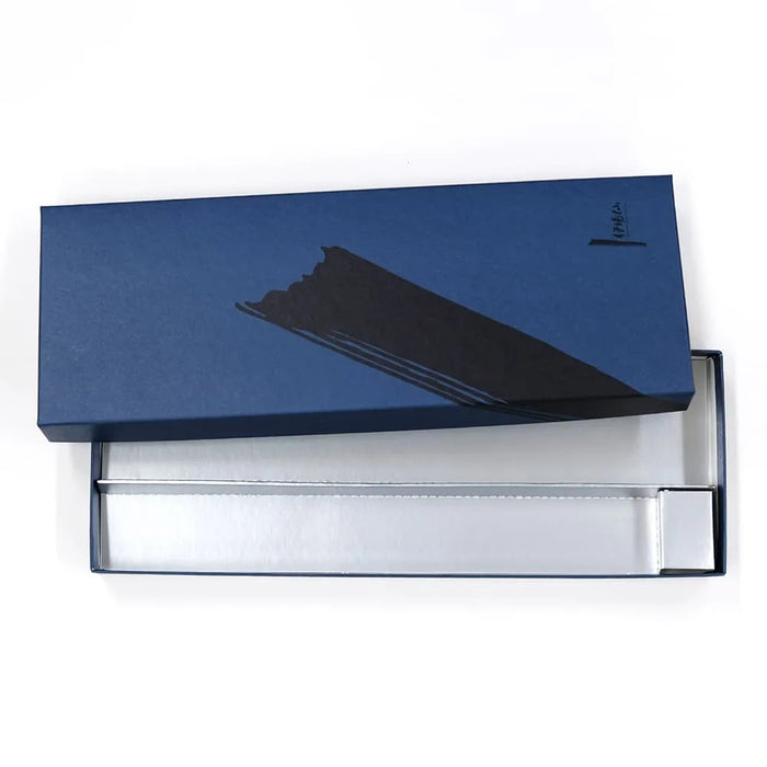 Paper box for folding fan, blue