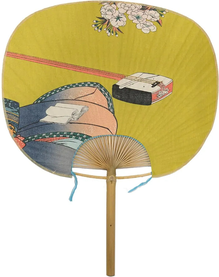 Edo Fan, Twelve Months in the Ima Style, Toyokuni, Yayoi (March in the lunar calendar)