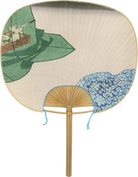 Edo fan, 12 months in the present style, Toyokuni, Nakanatsu (May in the lunar calendar)