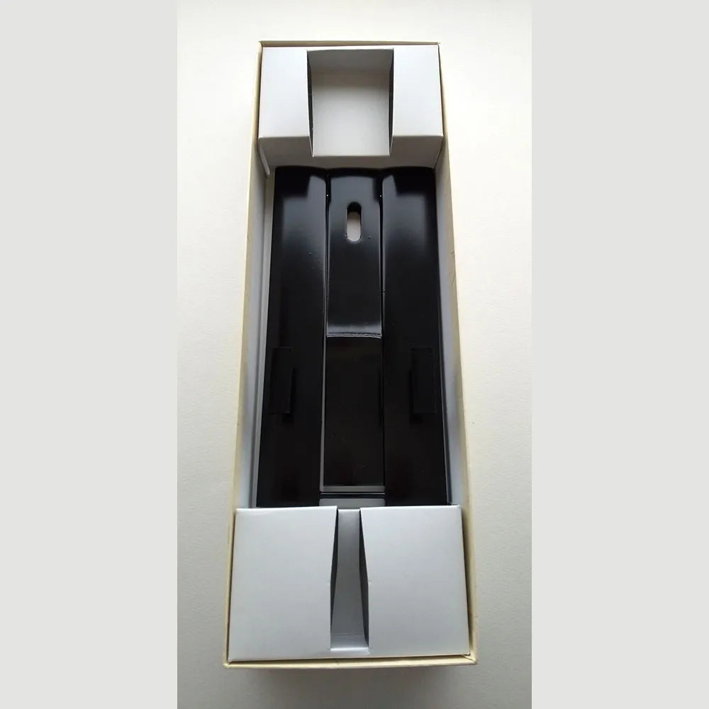 Set pour 9" avec boîte, pour ventilateurs décoratifs, support de ventilateur laqué noir.