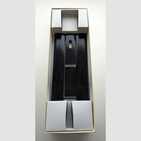 Set pour 9" avec boîte, pour ventilateurs décoratifs, support de ventilateur laqué noir.