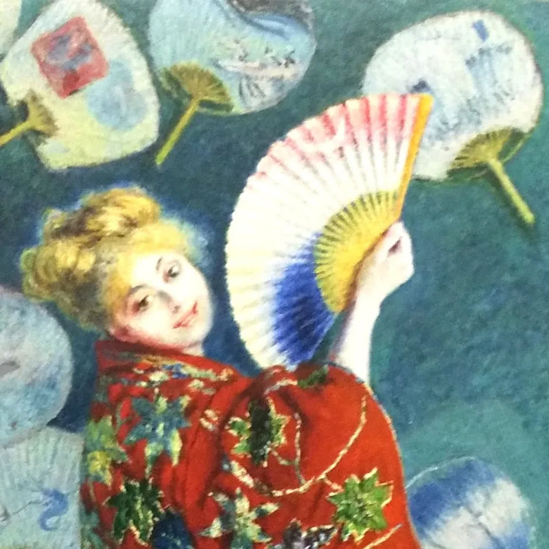 [New work for 2023] Claude Monet "La Japonaise" fan