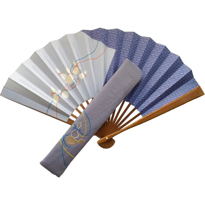 Edo folding fan set, 6 gourds (Mubai) No.11