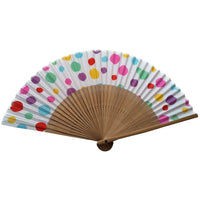 Edo patterned folding fan No.10 Shabon